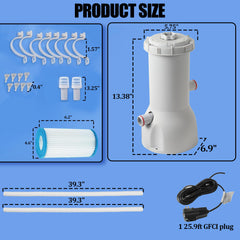 TonGass cartridge filter close-up displaying media and cleanable surface for clearer water
