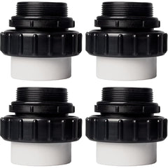 TonGass front view of 4-pack unions showing packaging and components benefit quick replacement