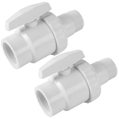 TonGass front view of two valves showing compact union and benefits of easy replacement