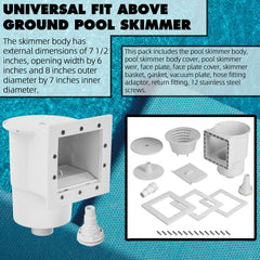 TonGass skimmer body close-up highlighting durable ABS construction benefit