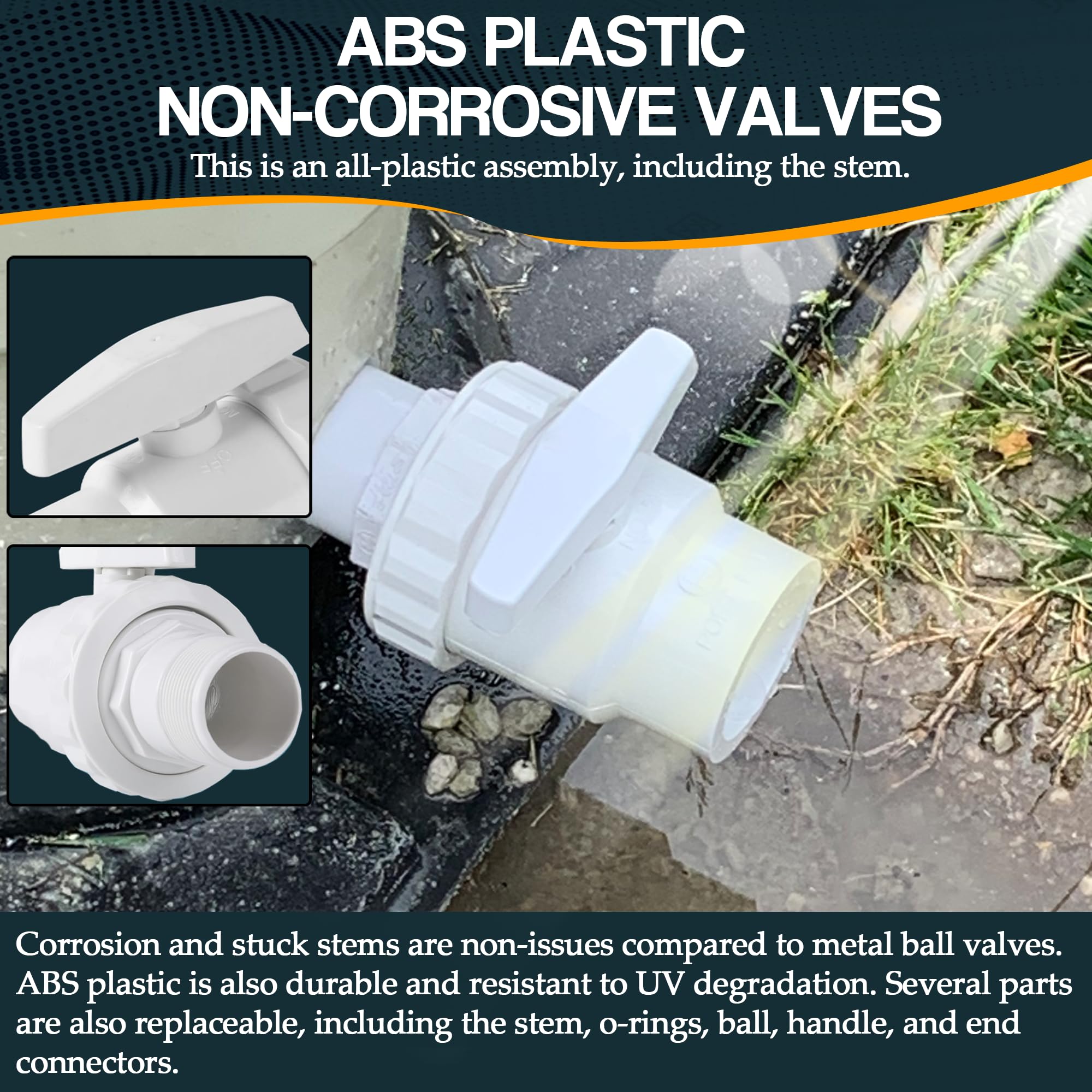TonGass threaded MIP end closeup showing secure male connection benefit