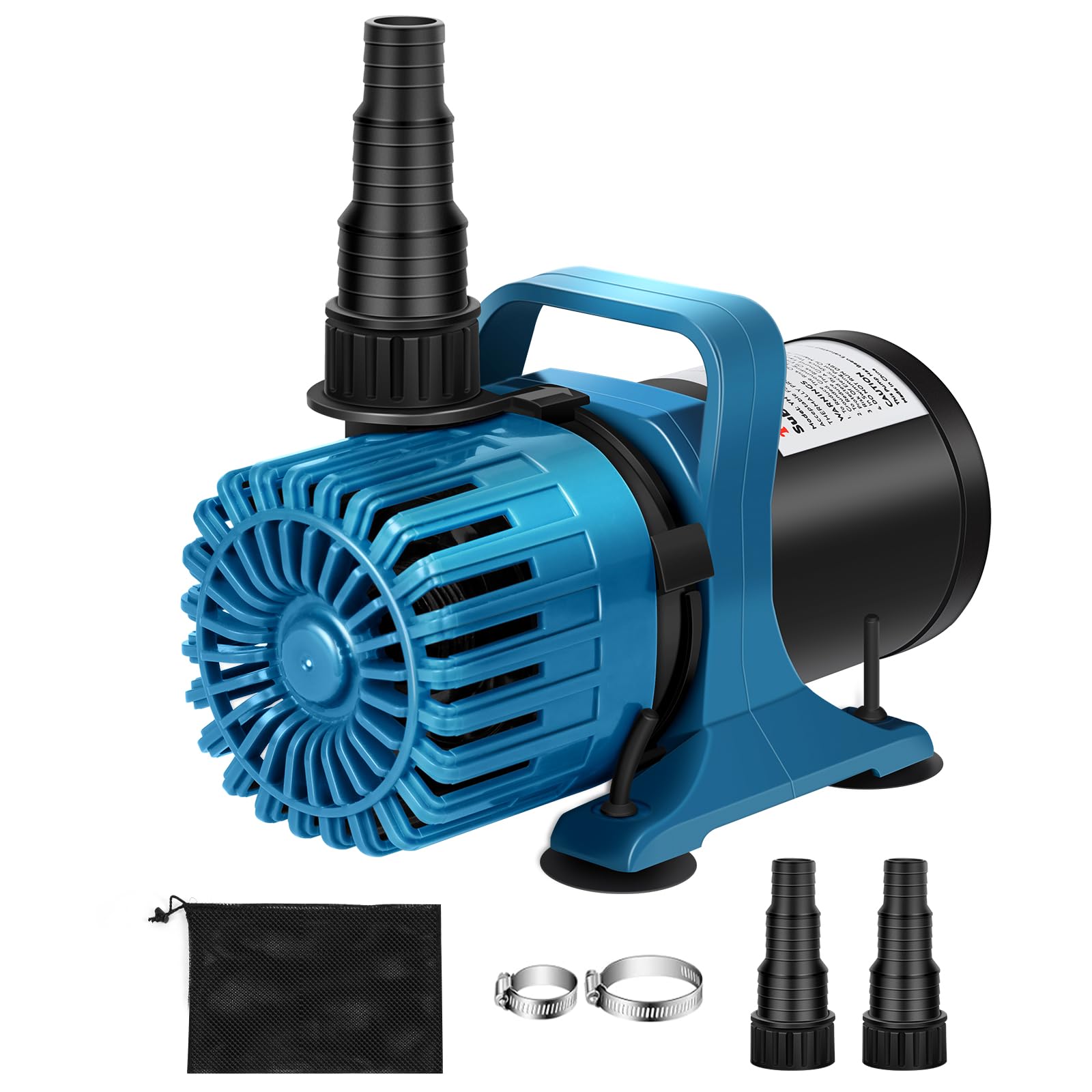 TONGCHANT pump front view showing robust housing and quiet design benefit