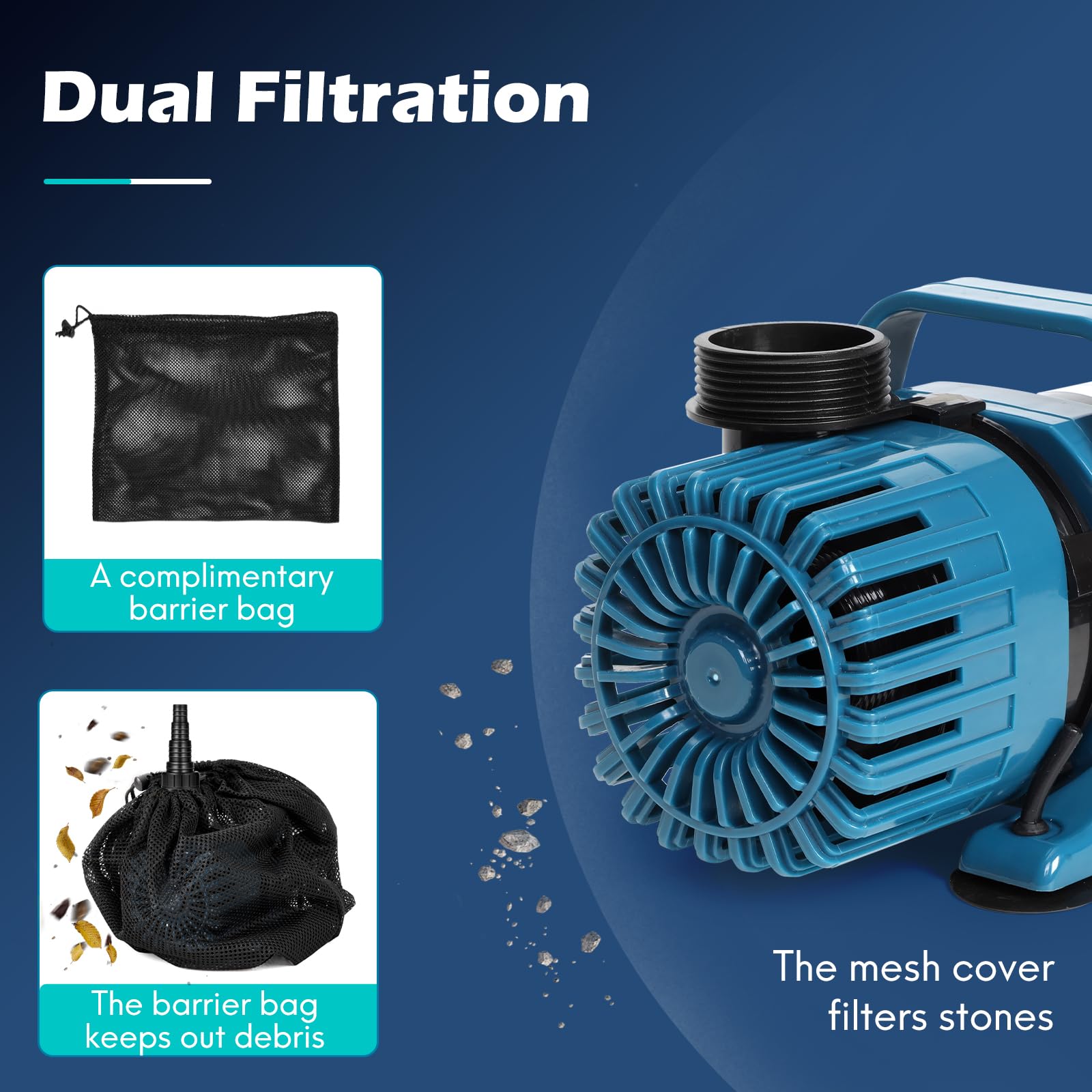 TONGCHANT rotor and impeller close-up illustrating easy access and efficient flow