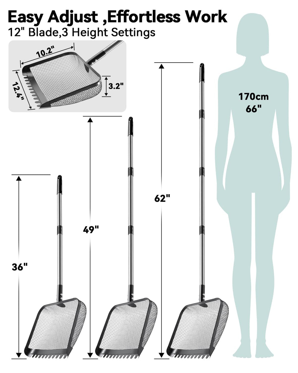 Tongjing telescoping handle detail showing reinforced joints for durability