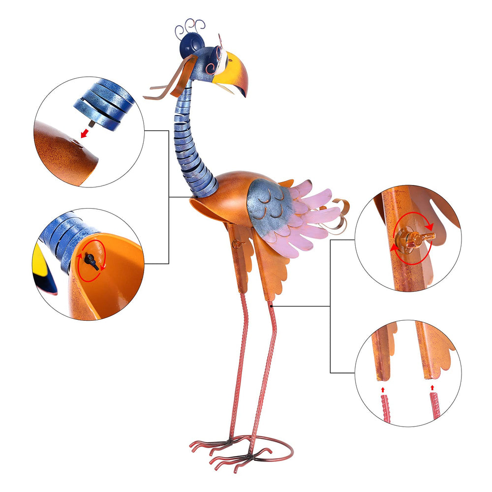 Tooarts toucan assembly parts with screws for quick easy installation