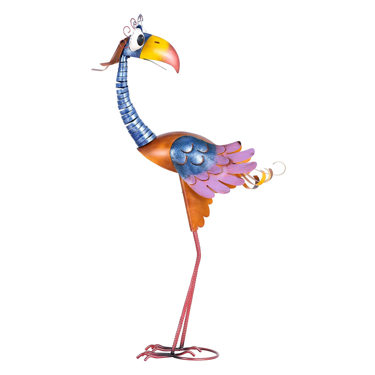 Tooarts toucan front view showing colorful design and garden appeal