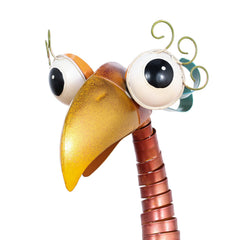 Tooarts toucan beside ruler to show 31.2 inch height for size reference