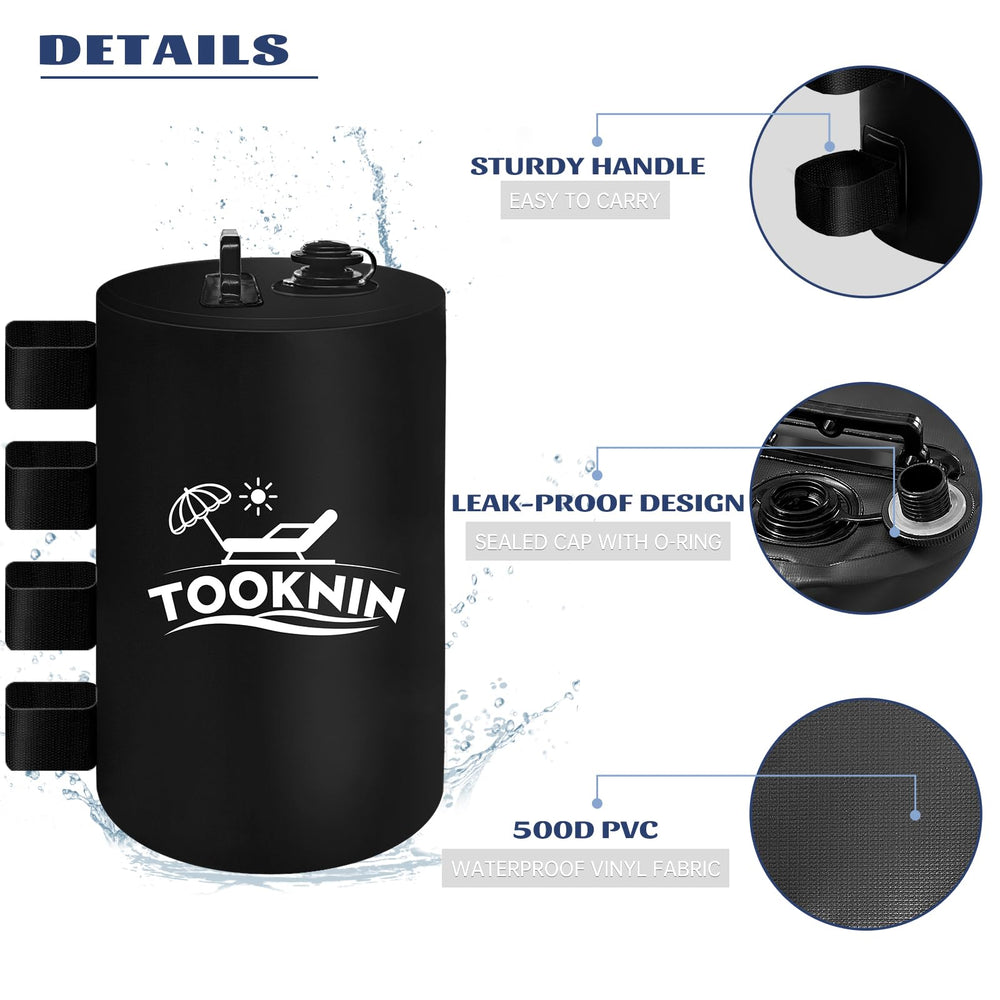 TOOKNIN empty bag folded flat for compact storage and easy transport
