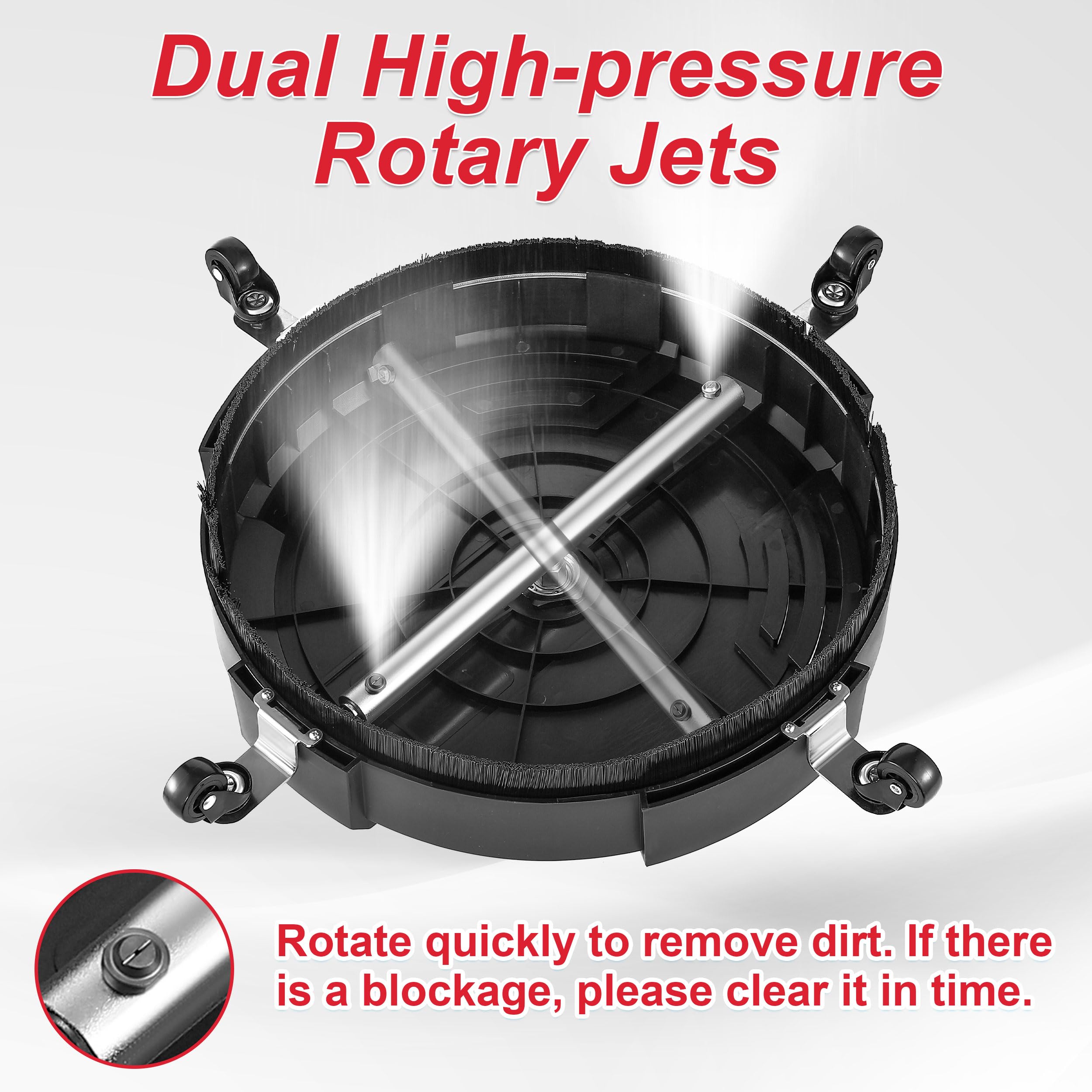 Tool Daily flexible bristle skirt close-up reducing splash and protecting surfaces