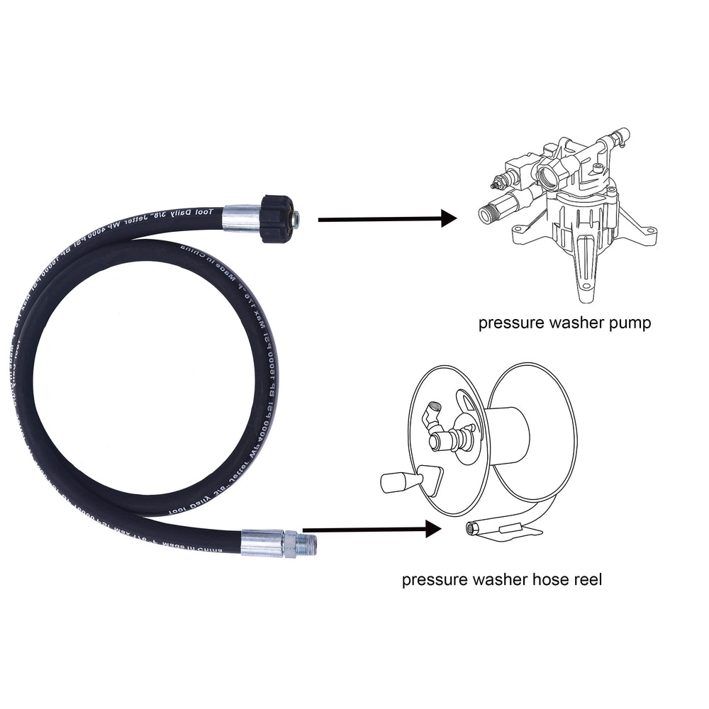 Tool Daily 3/8" NPT male thread close-up for secure pump attachment and reliable seal