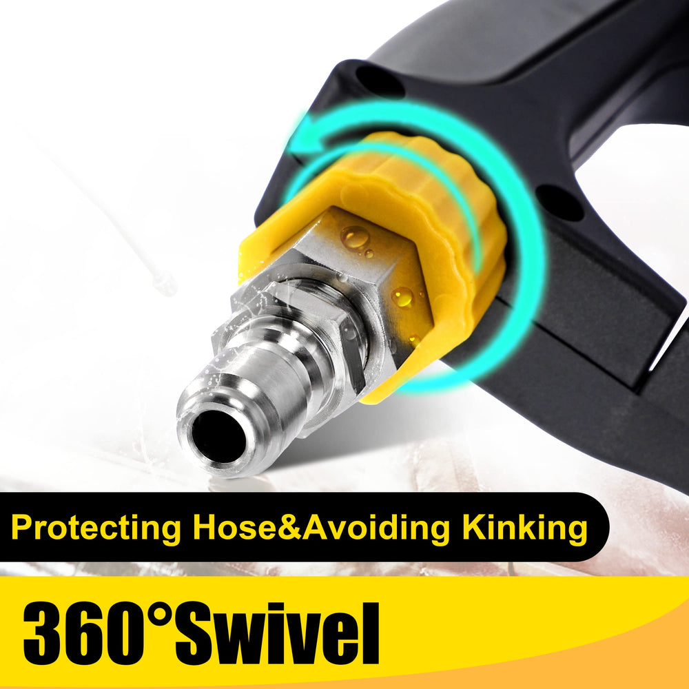 Tool Daily foam cannon in use on car producing thick clingy foam for gentle cleaning