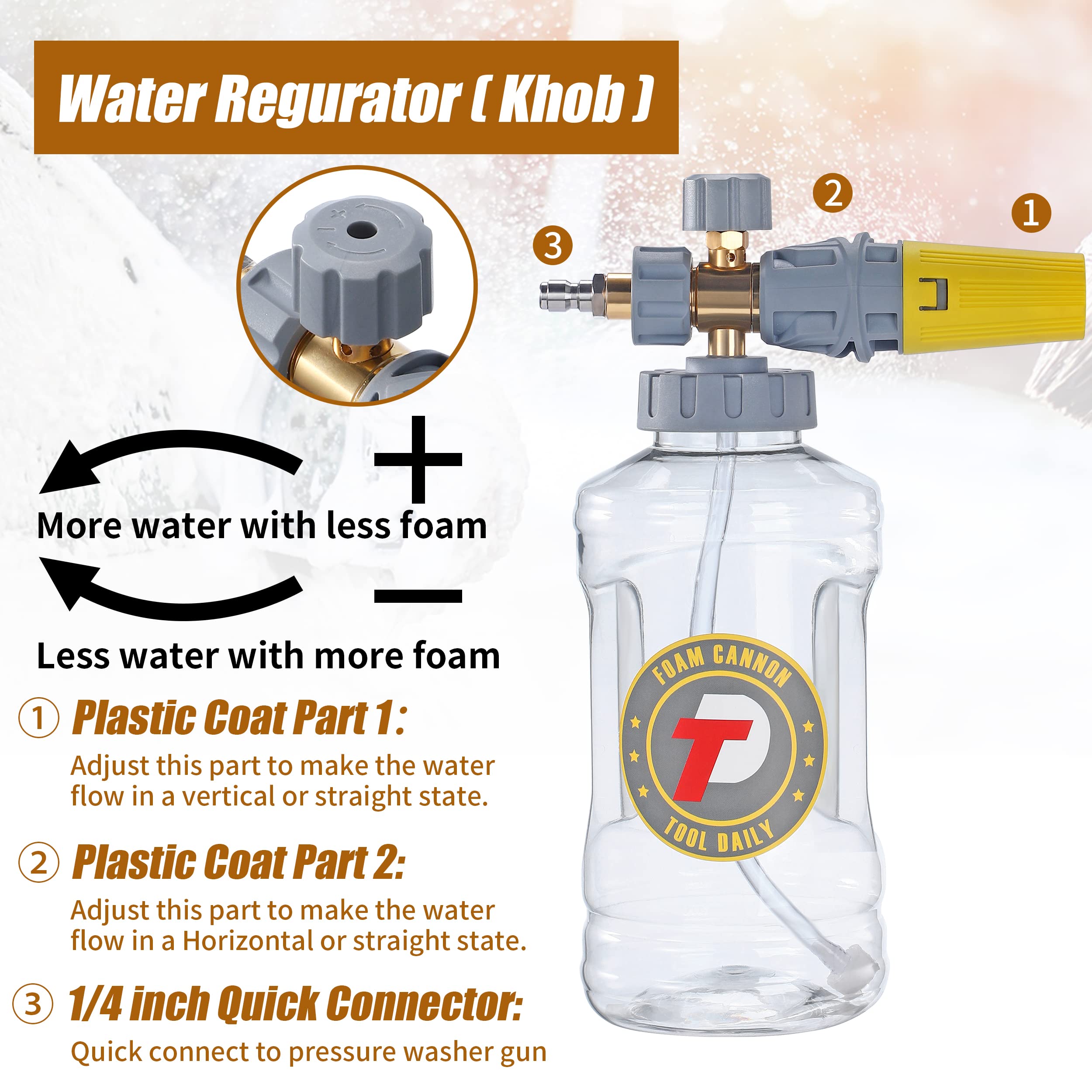 Tool Daily wide-mouth bottle detail for quick filling and leak resistance