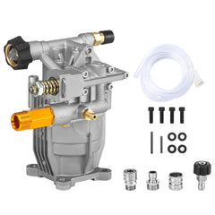 Tool Daily pump assembly front view showing mounting points and robust build