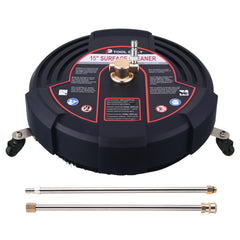 Tool Daily front view of 15 inch surface cleaner showing compact housing and coverage benefit