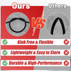 Tool Daily hose used to wash car showing extended reach and fewer equipment moves