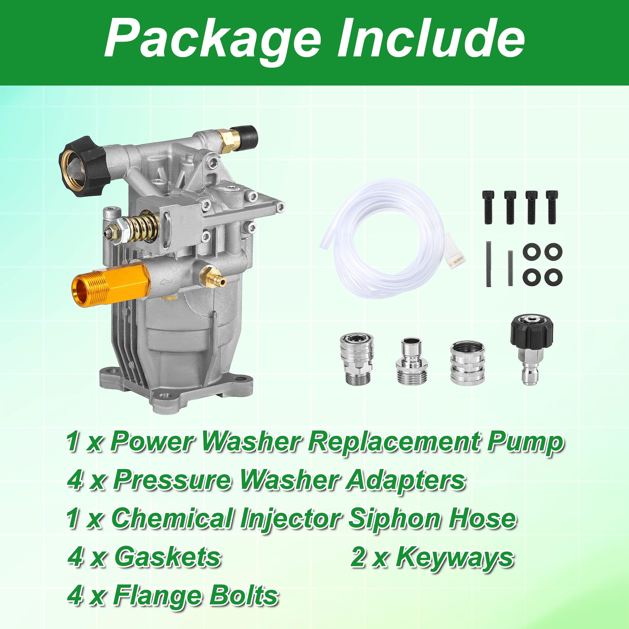 Tool Daily pump installed on a horizontal gasoline engine demonstrating compatibility