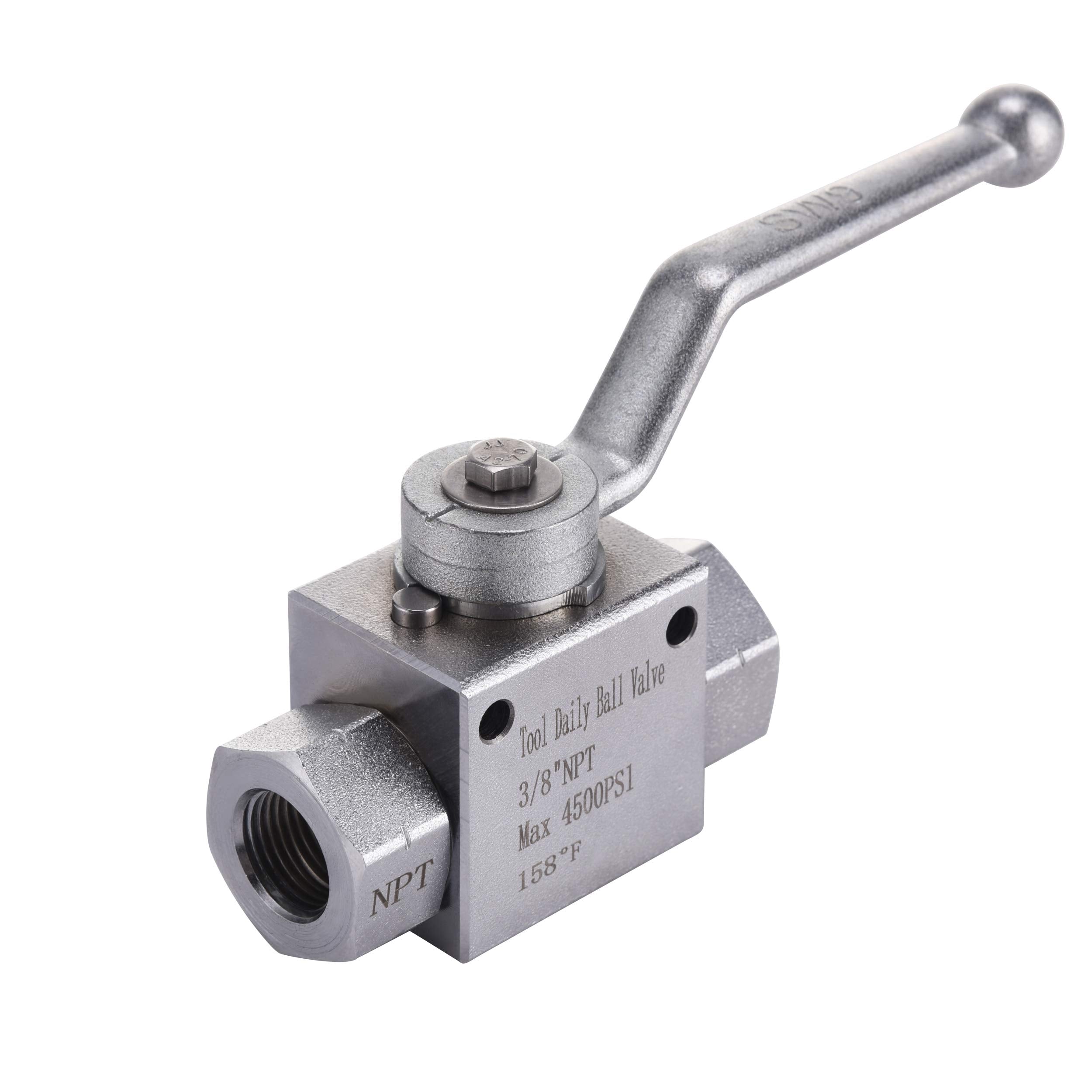 Tool Daily valve installed on pressure washer gun, easier flow control