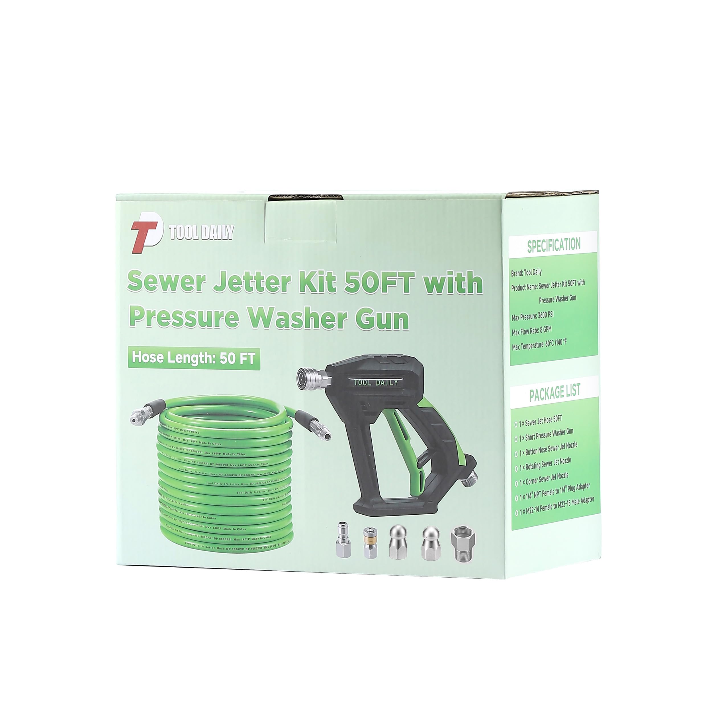Tool Daily hose beside a garden hose for size and fit comparison