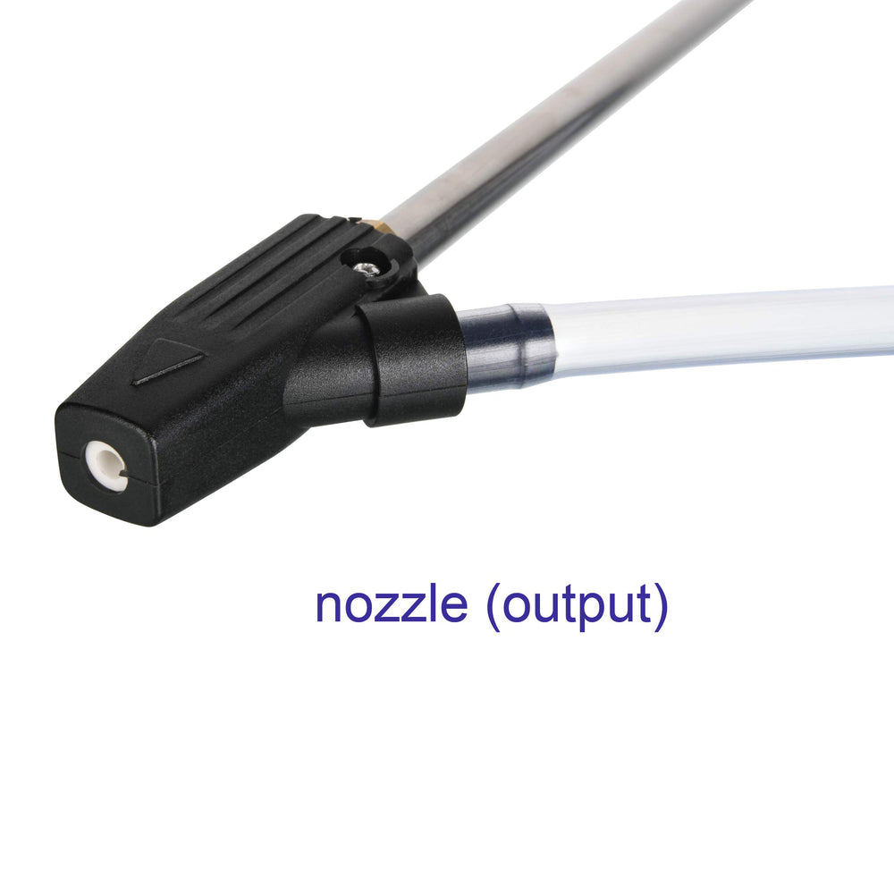 Tool Daily wand and hose layout displayed with clear connections and safety goggle