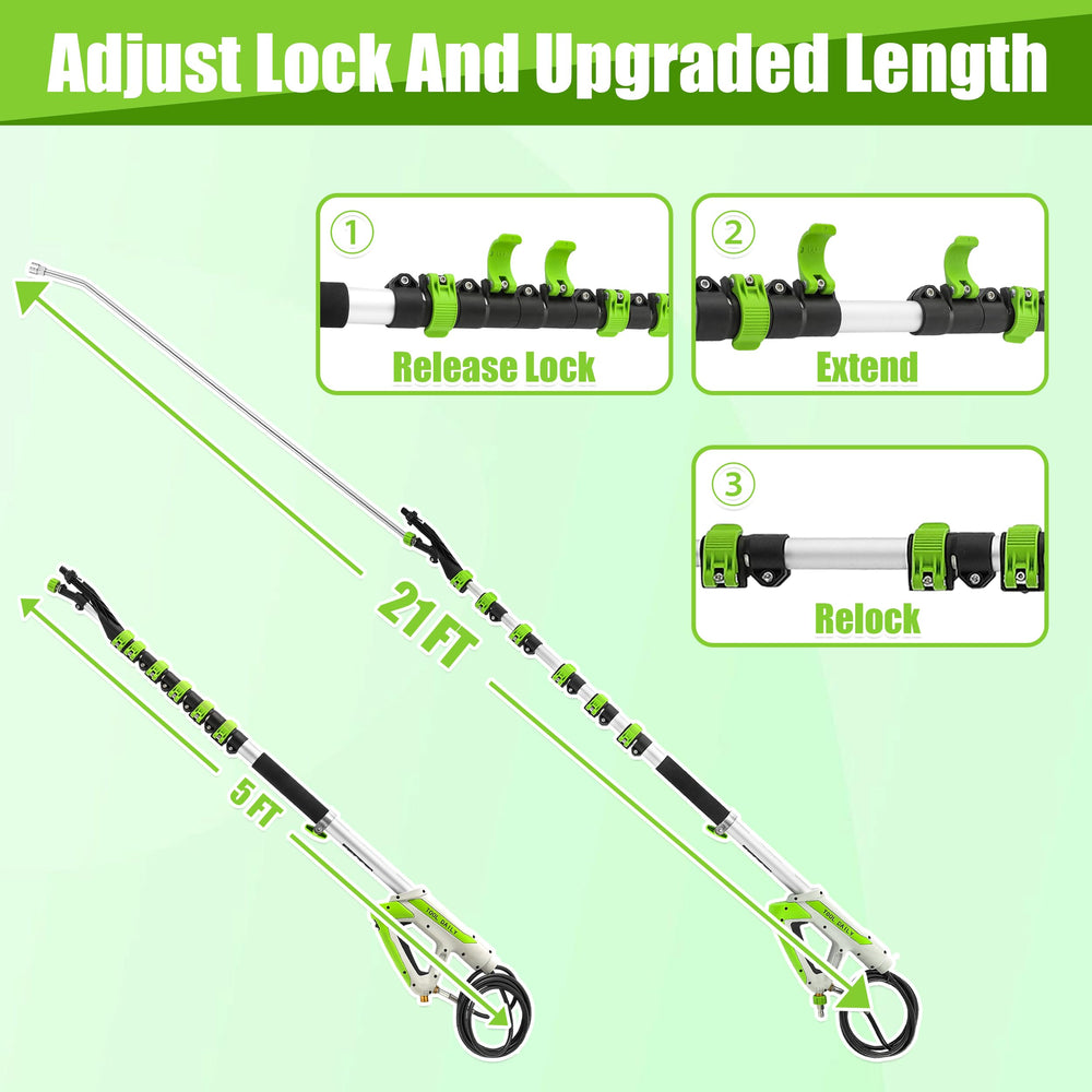 Tool Daily angled extension detail showing 30°, 60°, 90° access advantage