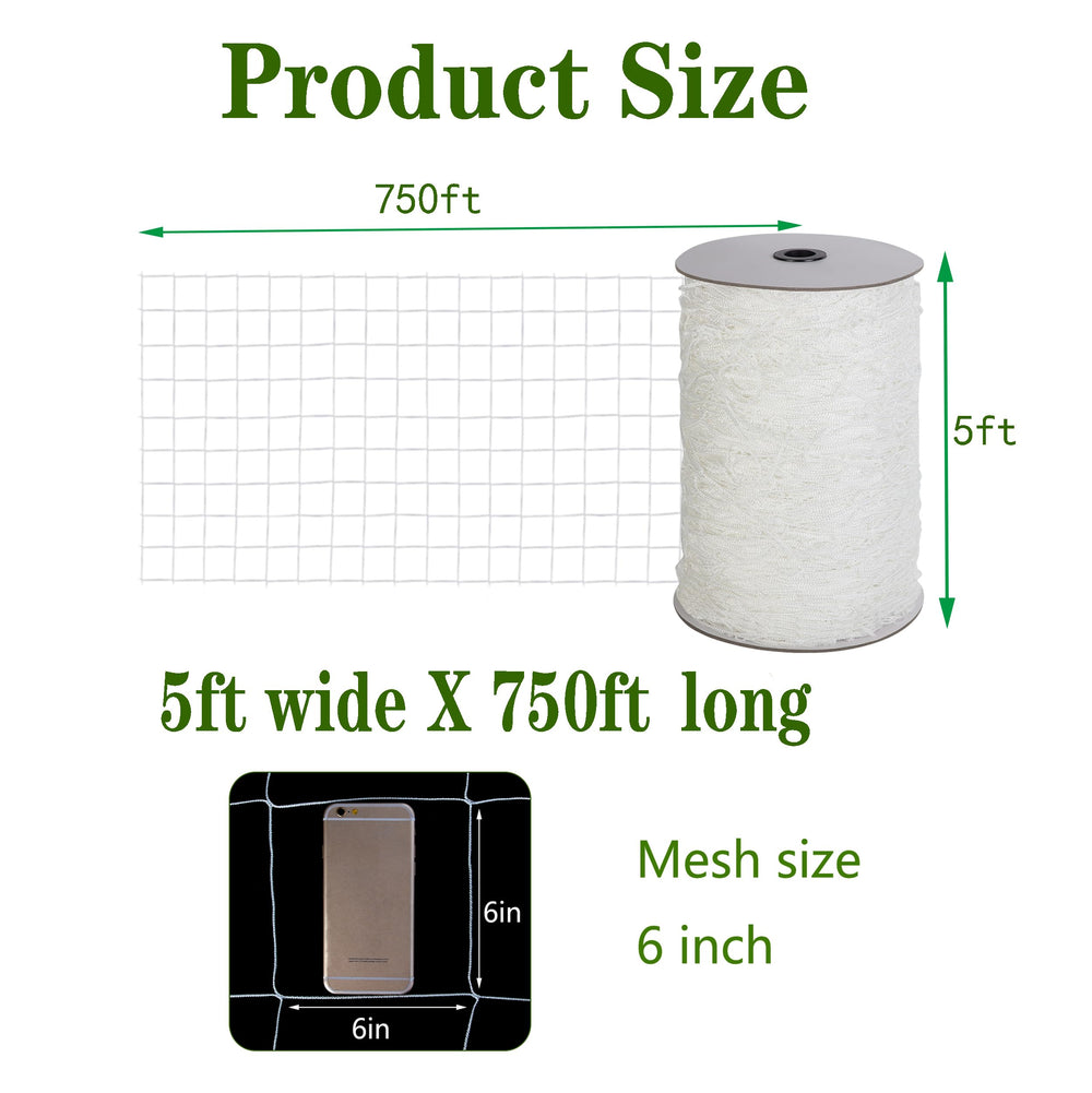 Toolazy close-up of 6 inch nylon mesh texture protecting delicate stems