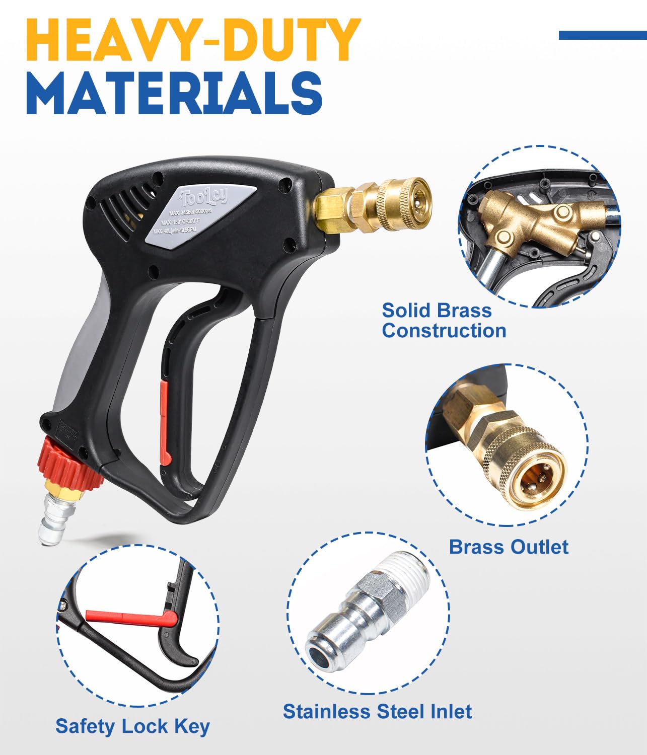 TOOLCY brass internals detail showing durable metal components for long life