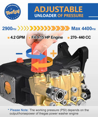 TOOLCY brass pump head closeup highlighting corrosion resistance and longevity