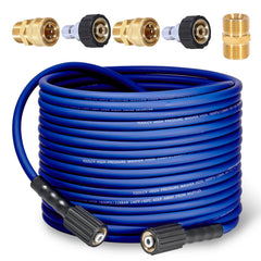 TOOLCY front view of coiled hose showing compact storage and ready-to-use convenience