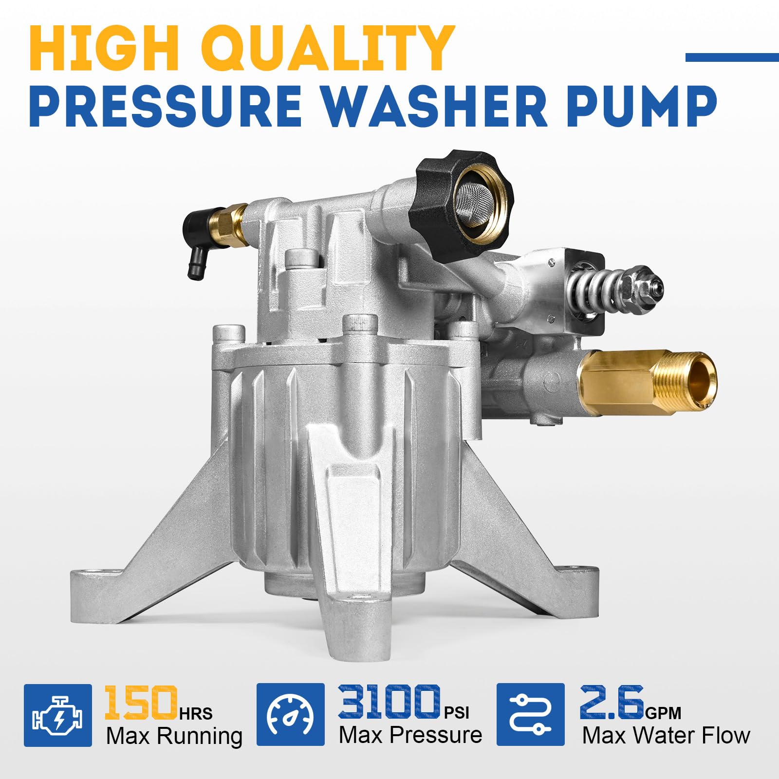 TOOLCY pump installed on engine demonstrating rear inlet compatibility