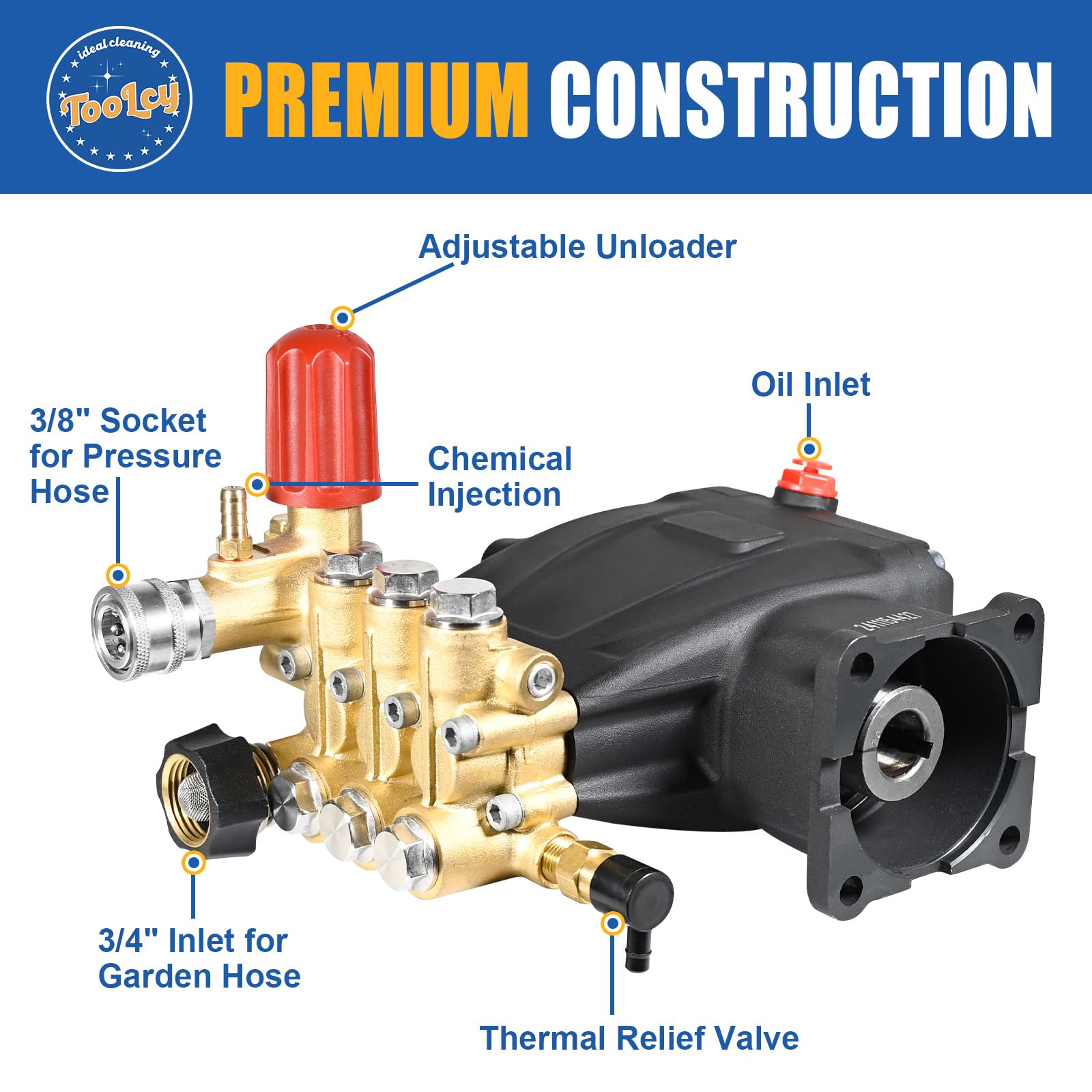 TOOLCY nozzles and adapters layout providing complete install kit