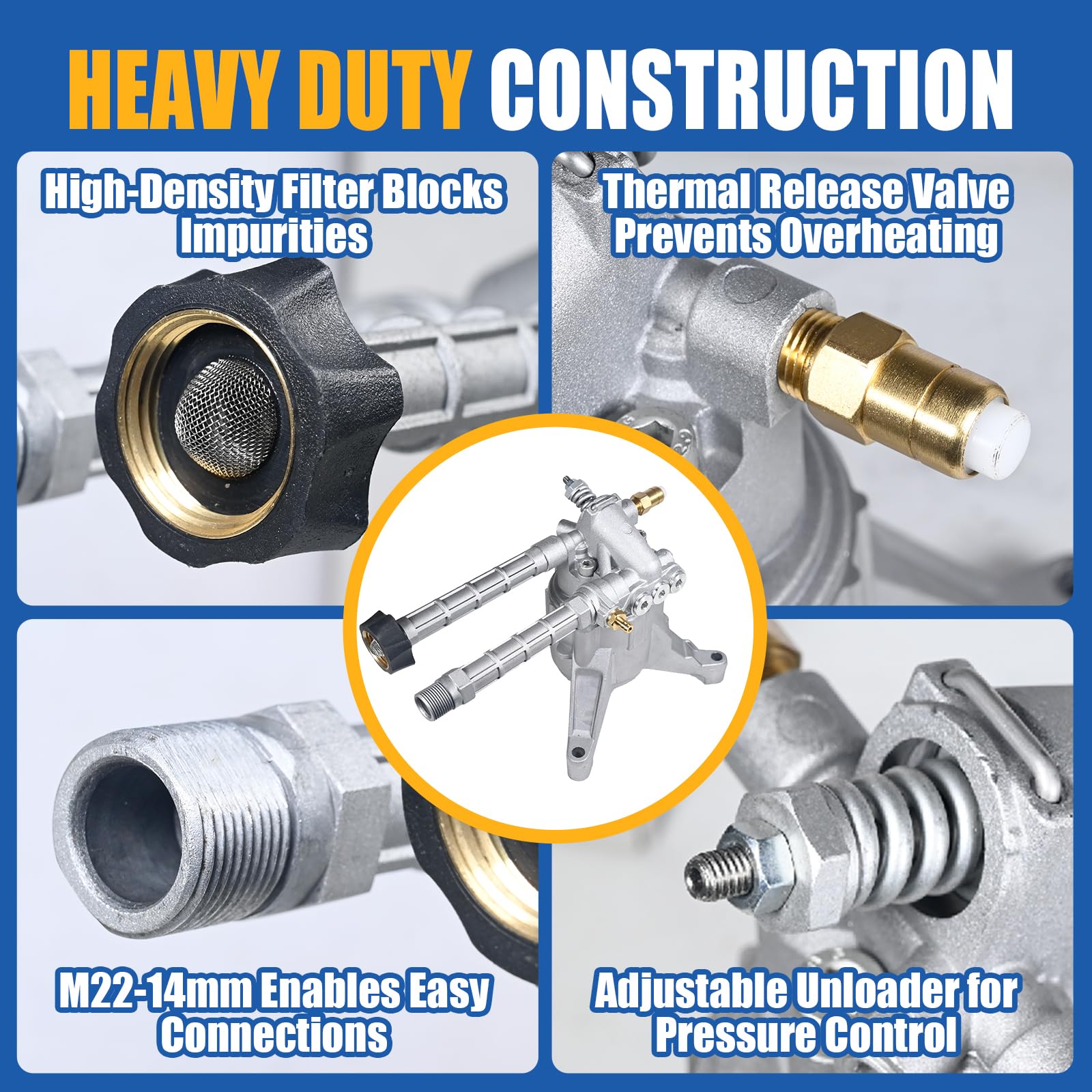 TOOLCY included nozzles and mounting hardware for quick installation