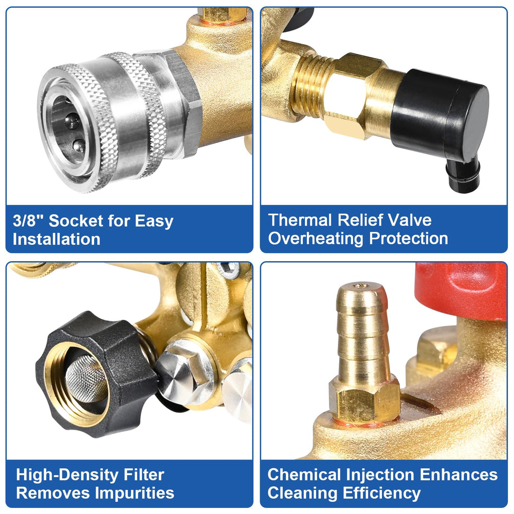 TOOLCY pressure unloader valve showcasing adjustable pressure control