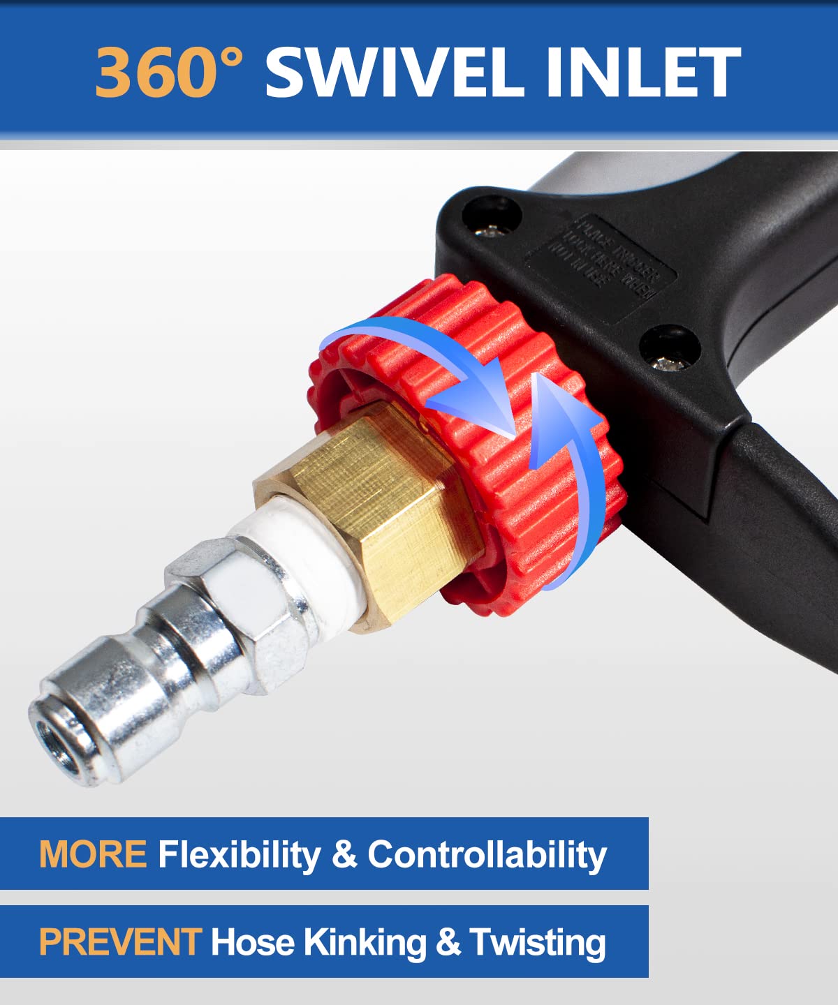 TOOLCY commercial-grade pressure washer gun profile for reliable control