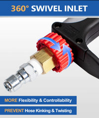 TOOLCY commercial-grade pressure washer gun profile for reliable control
