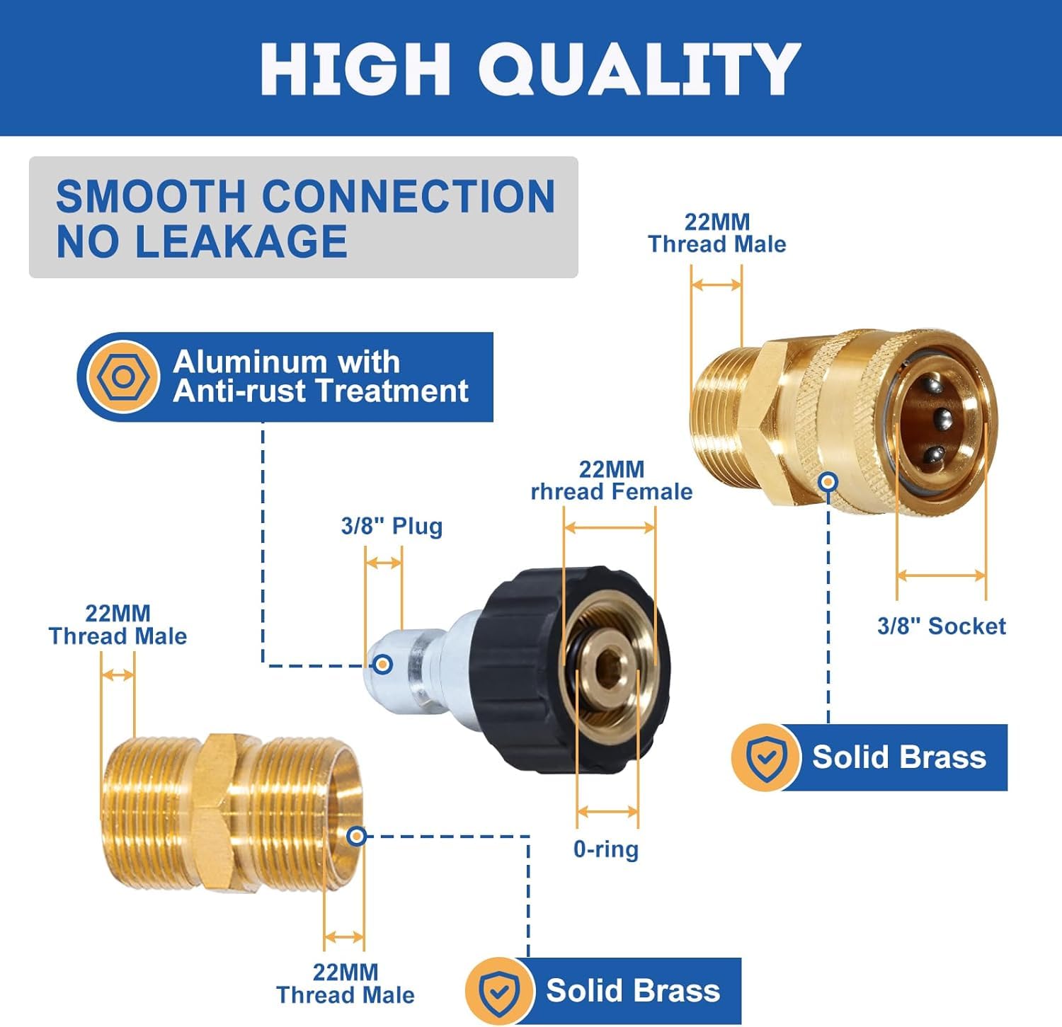 TOOLCY 3/8-inch quick-connect adapter installed for fast tool changes