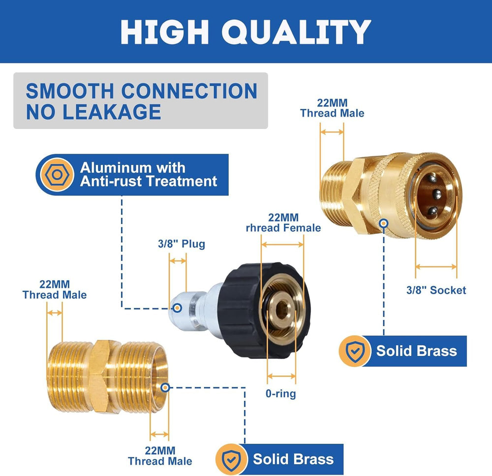 TOOLCY 3/8-inch quick-connect adapter installed for fast tool changes