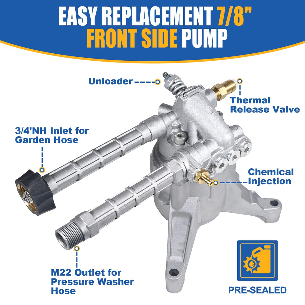 TOOLCY pump held in hand for scale showing compact residential size
