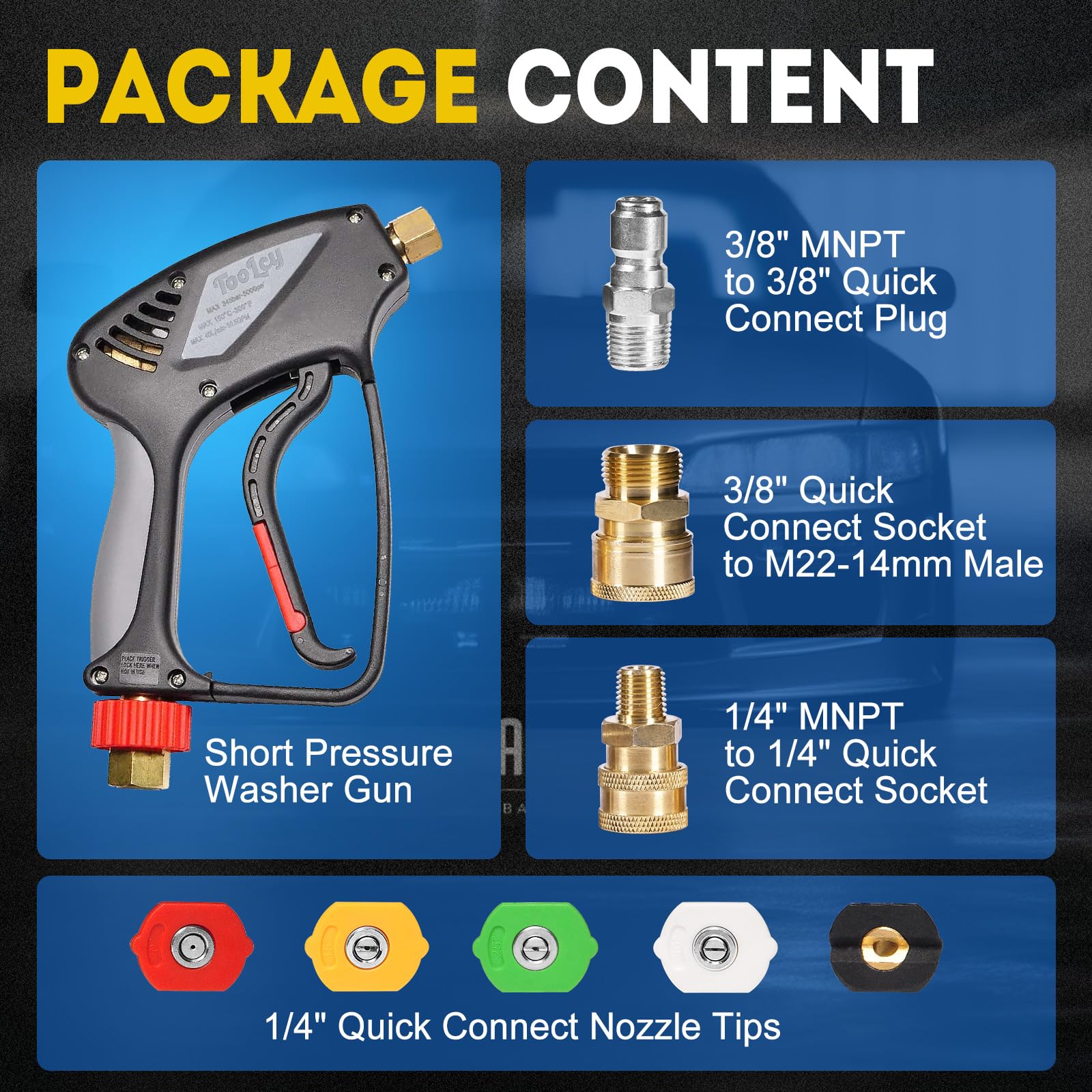 TOOLCY gun held in hand to show compact size for improved ergonomics