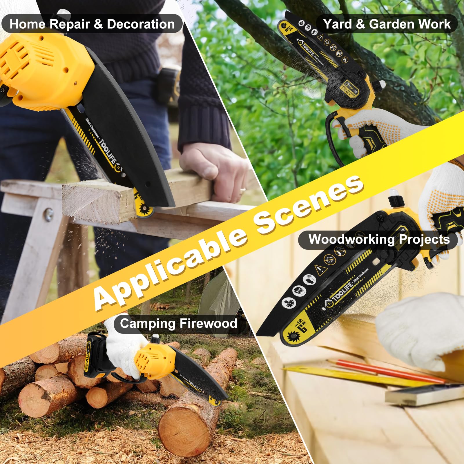 TOOLIFE ergonomic handle grip detail for comfortable one-handed use benefit