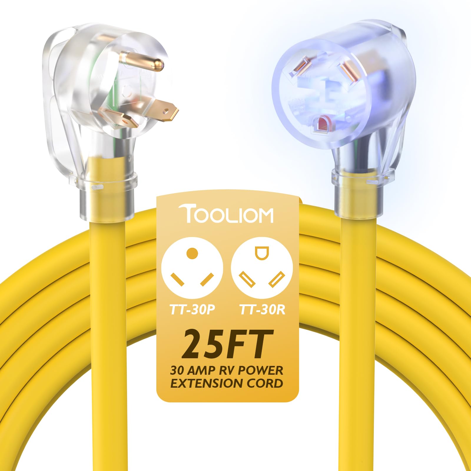 TOOLIOM front view of TT-30 connectors showing secure connection benefit