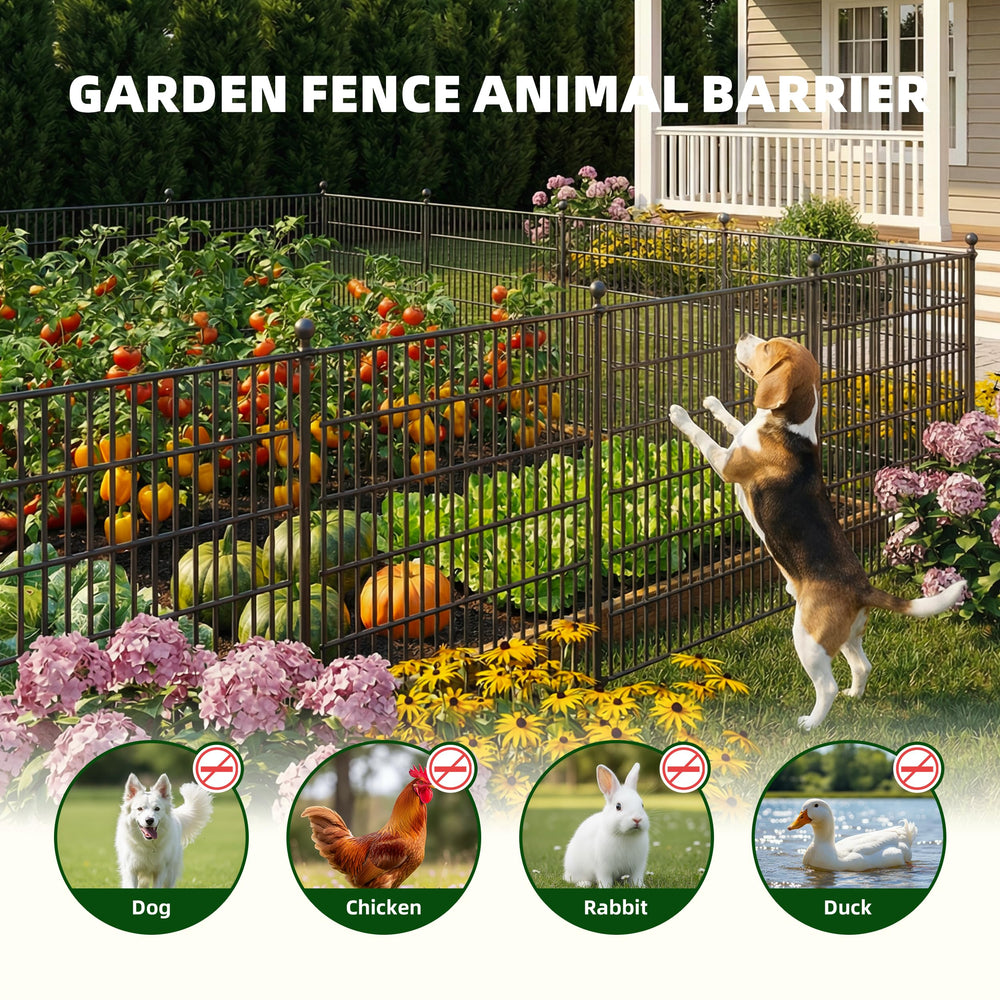 Toolterritary fence height shown beside a chair for quick size and scale comparison