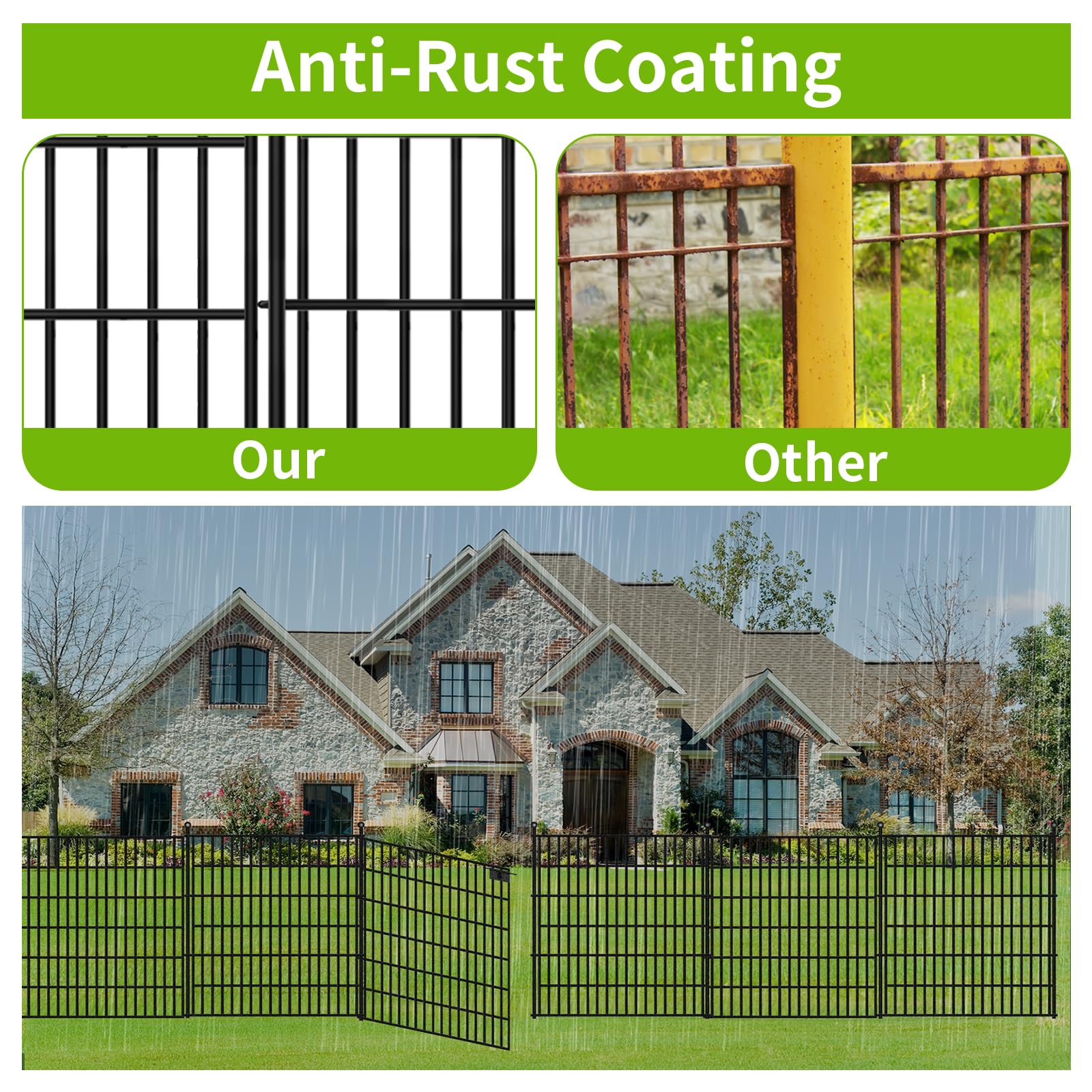 Toolterritary rustproof coated finish highlighting weather resistance and low maintenance