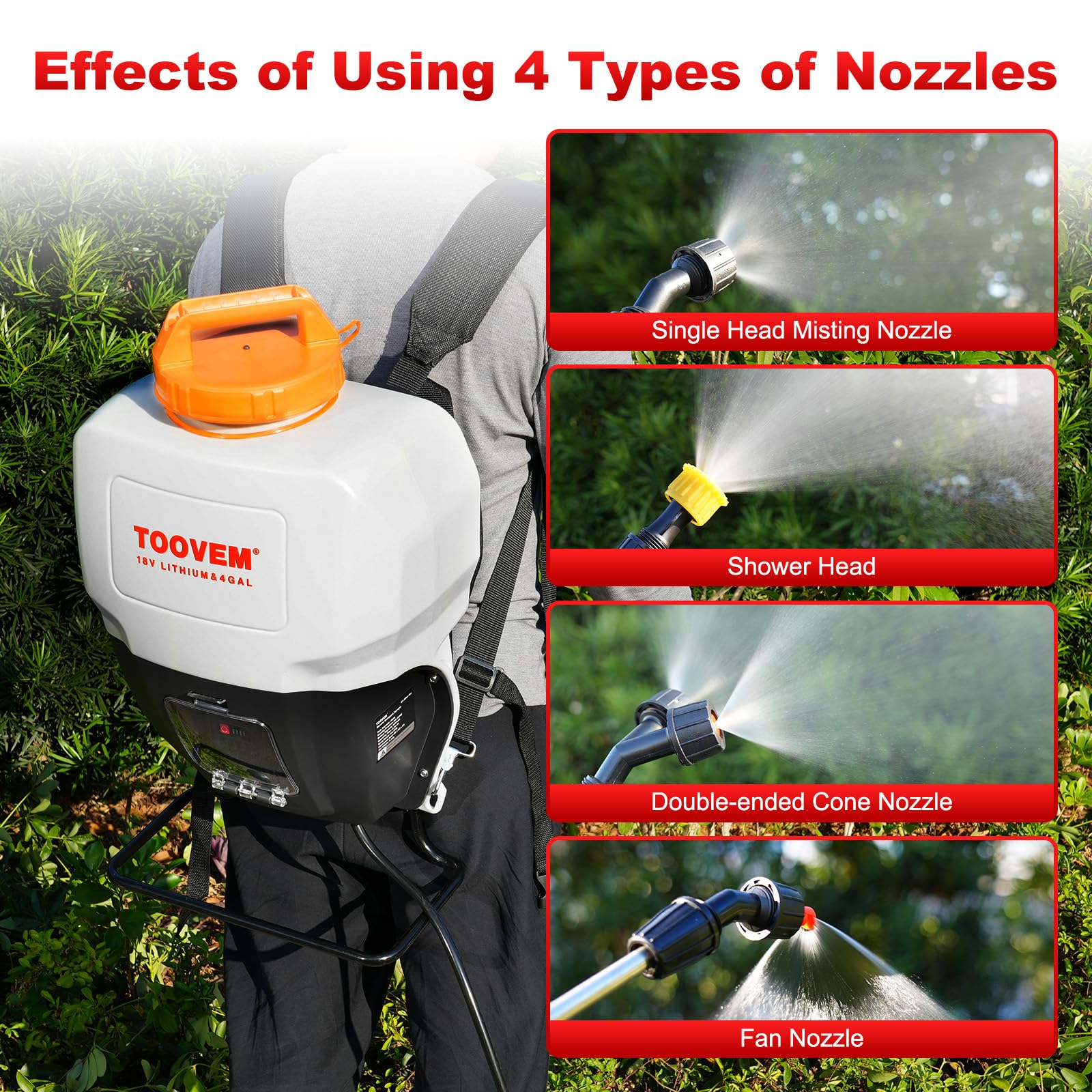TOOVEM ergonomic shoulder straps and back panel for reduced fatigue benefit