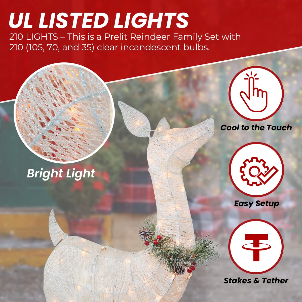 Top Treasures folded deer frame compact for easy storage and transport