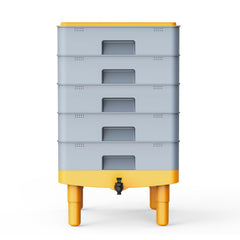 TOP XIAN faucet close-up showing easy drain for liquid fertilizer collection