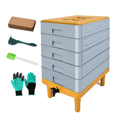 TOP XIAN front view showing compact five-tray unit and space-saving benefit