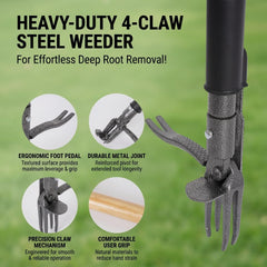 TOPBOOC in-use showing foot pedal ejector releasing weed cleanly, keeps hands clean