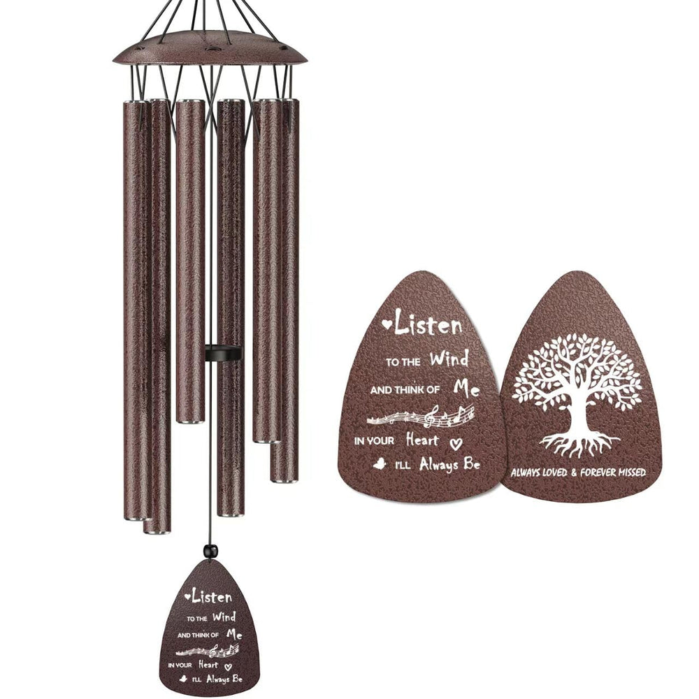 TOPBRY front view of memorial wind chime offering peaceful garden tribute