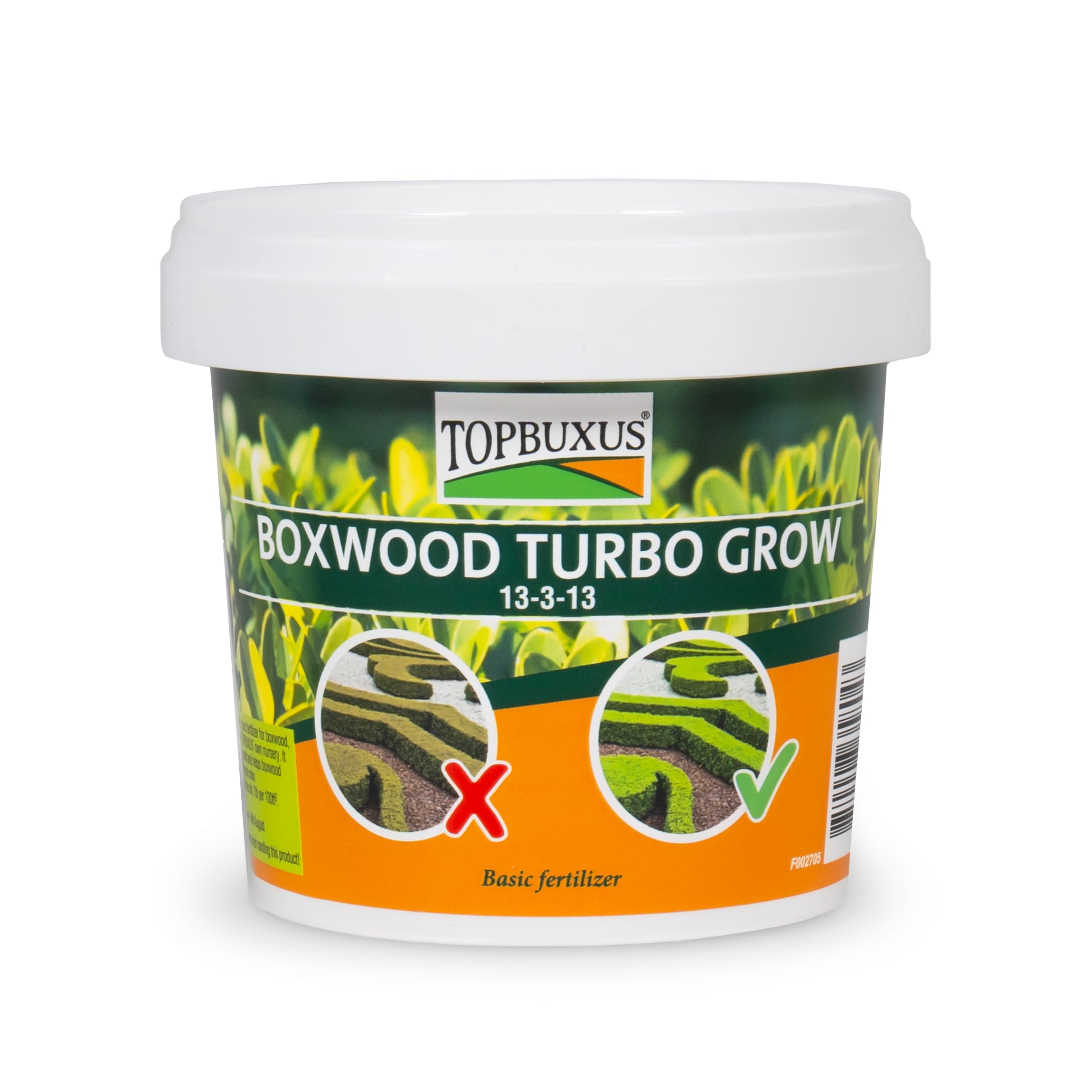 TOPBUXUS front packaging showing product and quick benefits