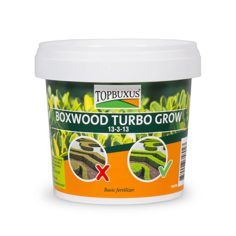 TOPBUXUS front packaging showing product and quick benefits